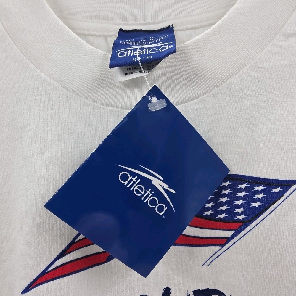 VINTAGE ATLETICA NEW ENGLAND REVOLUTION SHIRT NEW DEADSTOCK MENS XL AUTO #33 90s - Picture 3 of 11